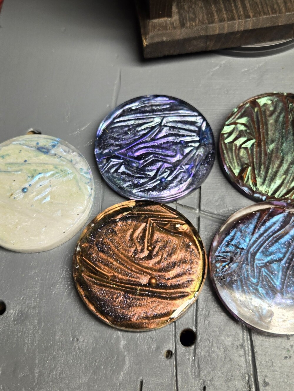 Iridescent Coasters - Multi Color - Picture 9 of 15